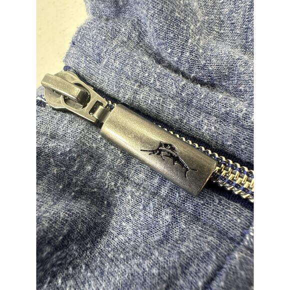 Tommy Bahamas Sweater Men XL Adult Blue Navy 1/2 Zip Outdoors Fleece Gorp Core - Picture 10 of 14